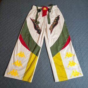 Pretty Little Thing Kappa Stone Panelled Cargo Retro Pants Women's 8 NWT